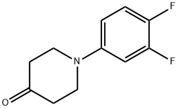 1-(3,4-DIFLUORO-PHENYL)-PIPERIDIN-4-ONE Struktur
