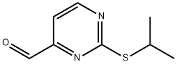 2-ISOPROPYLSULFANYL-PYRIMIDINE-4-CARBALDEHYDE Structure