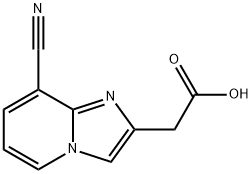 (8-CYANO-IMIDAZO[1,2-A]PYRIDIN-2-YL)-ACETIC ACID Structure