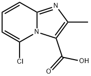 5-氯-2-甲基咪唑并〔1,2-A〕吡啶-3-羧酸, 885275-55-8, 结构式