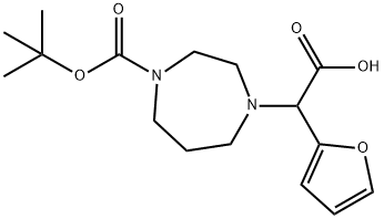1-BOC-4-(CARBOXY-FURAN-2-YL-METHYL)-[1,4]DIAZEPANE Structure