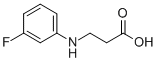 3-[(3-氟苯基)氨基]丙酸,885275-89-8,结构式