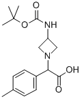 (3-BOC-AMINO-AZETIDIN-1-YL)-P-TOLYL-ACETIC ACID Structure