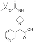 (3-BOC-AMINO-AZETIDIN-1-YL)-PYRIDIN-3-YL-ACETIC ACID Structure
