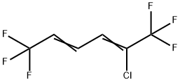 2-クロロ-1,1,1,6,6,6-ヘキサフルオロヘキサ-2,4-ジエン 化学構造式