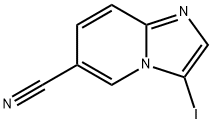 3-IODO-IMIDAZO[1,2-A]PYRIDINE-6-CARBONITRILE 化学構造式