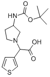 (3-N-BOC-AMINO-PYRROLIDIN-1-YL)-THIOPHEN-3-YL-ACETIC ACID Structure