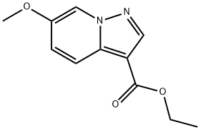 6-METHOXY-PYRAZOLO[1,5-A]PYRIDINE-3-CARBOXYLIC ACID ETHYL ESTER Structure