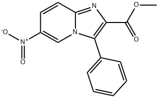 6-NITRO-3-PHENYL-IMIDAZO[1,2-A]PYRIDINE-2-CARBOXYLIC ACID METHYL ESTER Structure