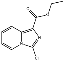 3-CHLORO-IMIDAZO[1,5-A]PYRIDINE-1-CARBOXYLIC ACID ETHYL ESTER Struktur