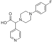 [4-(4-FLUORO-PHENYL)-PIPERAZIN-1-YL]-PYRIDIN-4-YL-ACETIC ACID Structure