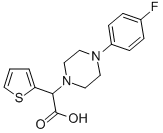 [4-(4-FLUORO-PHENYL)-PIPERAZIN-1-YL]-THIOPHEN-2-YL-ACETIC ACID Struktur