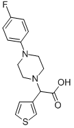 [4-(4-FLUORO-PHENYL)-PIPERAZIN-1-YL]-THIOPHEN-3-YL-ACETIC ACID Structure