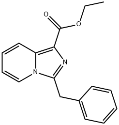 3-BENZYL-IMIDAZO[1,5-A]PYRIDINE-1-CARBOXYLIC ACID ETHYL ESTER Structure