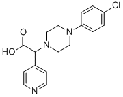 [4-(4-CHLORO-PHENYL)-PIPERAZIN-1-YL]-PYRIDIN-4-YL-ACETIC ACID,885276-90-4,结构式