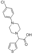 [4-(4-CHLORO-PHENYL)-PIPERAZIN-1-YL]-THIOPHEN-3-YL-ACETIC ACID 结构式