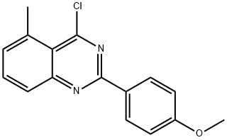 4-CHLORO-2-(4-METHOXY-PHENYL)-5-METHYL-QUINAZOLINE Structure