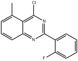 4-CHLORO-2-(2-FLUORO-PHENYL)-5-METHYL-QUINAZOLINE Structure