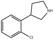 3-(2-氯苯基)吡咯烷, 885277-67-8, 结构式