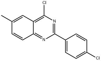 4-CHLORO-2-(4-CHLORO-PHENYL)-6-METHYL-QUINAZOLINE Structure