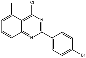 2-(4-BROMO-PHENYL)-4-CHLORO-5-METHYL-QUINAZOLINE Structure