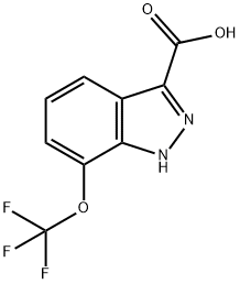 7-TRIFLUOROMETHOXY-1H-INDAZOLE-3-CARBOXYLIC ACID Struktur