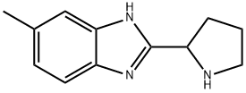 6-メチル-2-(2-ピロリジニル)-1H-ベンズイミダゾール DIHYDROCHLORIDE 化学構造式