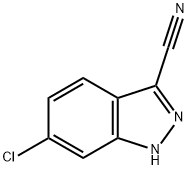 6-CHLORO-1H-INDAZOLE-3-CARBONITRILE, 885278-30-8, 结构式