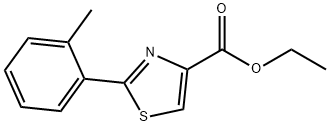 2-(O-TOLYL)-THIAZOLE-4-CARBOXYLIC ACID ETHYL ESTER 结构式