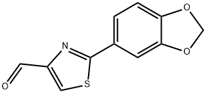 2-BENZO[1,3]DIOXOL-5-YL-THIAZOLE-4-CARBALDEHYDE Struktur