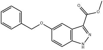 METHYL 5-BENZYLOXY-1H-INDAZOLE-3-CARBOXYLATE Structure