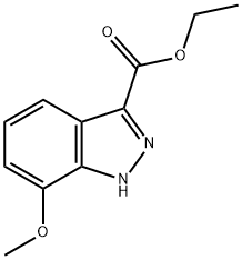 ETHYL 7-METHOXY-1H-INDAZOLE-3-CARBOXYLATE Structure