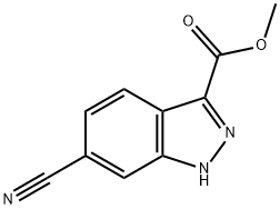 METHYL 6-CYANO-1H-INDAZOLE-3-CARBOXYLATE Structure