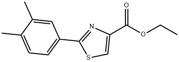 2-(3,4-DIMETHYL-PHENYL)-THIAZOLE-4-CARBOXYLIC ACID ETHYL ESTER Structure