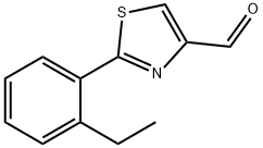 2-(2-ETHYL-PHENYL)-THIAZOLE-4-CARBALDEHYDE Structure