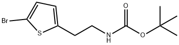 N-BOC-2-(5-溴-2-噻吩基)乙胺, 885279-60-7, 结构式