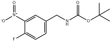 (4-FLUORO-3-NITRO-BENZYL)-CARBAMIC ACID TERT-BUTYL ESTER Structure