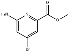 甲基6-氨基-4-溴-吡啶-2-甲酸酯, 885326-88-5, 结构式