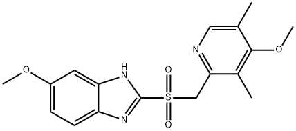 オメプラゾールスルホン 化学構造式