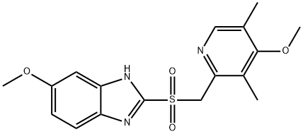 OMEPRAZOLE  RELATED  COMPOUND A  (15 MG) (OMEPRAZOLE SULFONE) (AS) Structure