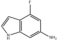 4-フルオロ-1H-インドール-6-アミン 化学構造式