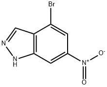 1H-Indazole,4-broMo-6-nitro- Struktur
