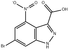 6-BroMo-4-nitro-1H-indazole-3-carbaldehyde Structure
