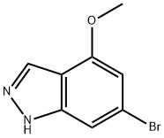 6-BROMO-4-METHOXY-1H-INDAZOLE Struktur