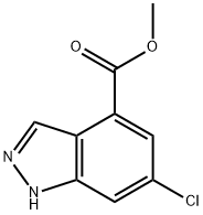 6-Chloro-4-indazolecarboxylic acid Methyl ester Structure