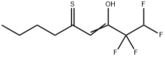 3-Nonene-5-thione,1,1,2,2-tetrafluoro-3-hydroxy- Struktur