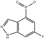 4-硝基-6-氟吲唑, 885520-14-9, 结构式