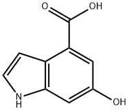 1H-Indole-4-carboxylic acid, 6-hydroxy- Structure