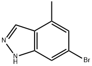 6-ブロモ-4-メチル-1H-インダゾール 化学構造式