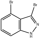 3,4-DIBROMO (1H)INDAZOLE Structure